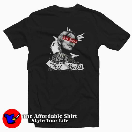 Rip Lil Peep Cry Baby 1996 Hip Hop Rap T-shirt On Sale