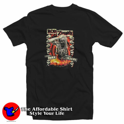 Rob Zombie Born To Go Insane Vintage T-Shirt