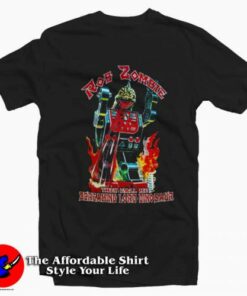 Rob Zombie Screaming Lord Dinosaur Graphic T-Shirt On Sale