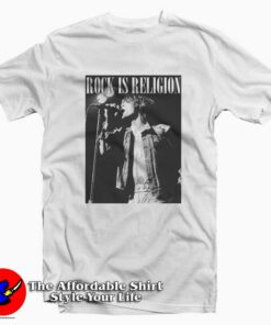 Rock is Religion Mick Jagger Unisex T-shirt On Sale Rock is Religion Mick Jagger Unisex T-shirt On Sale