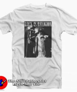Rock is Religion Mick Jagger Unisex T-shirt On Sale Rock is Religion Mick Jagger Unisex T-shirt On Sale