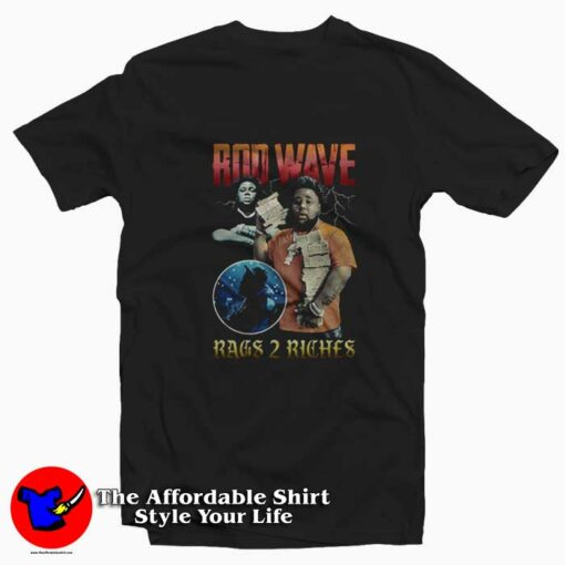 Rod Wave Rags 2 Riches Vintage Graphic T-Shirt On Sale