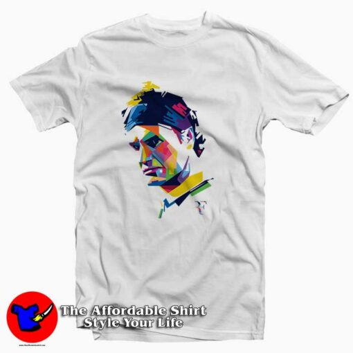 Roger Federer Art Cheap Graphic Tee Shirt