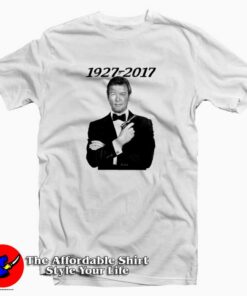 Roger Moore RIP 1927 – 2017 James Bond Tribute T-shirt Cheap
