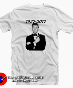 Roger Moore RIP 1927 – 2017 James Bond Tribute T-shirt Cheap