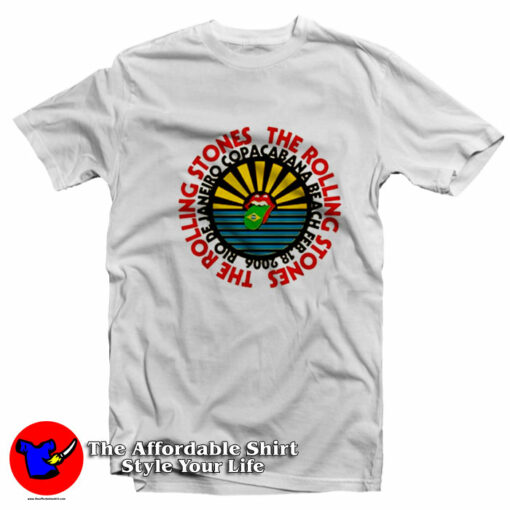 Rolling Stones Copacabana Beach Unisex T-Shirt On Sale