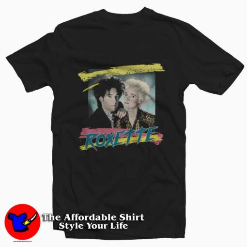 Roxette Tribute 80s Retro Music Fan Vintage T-Shirt On Sale