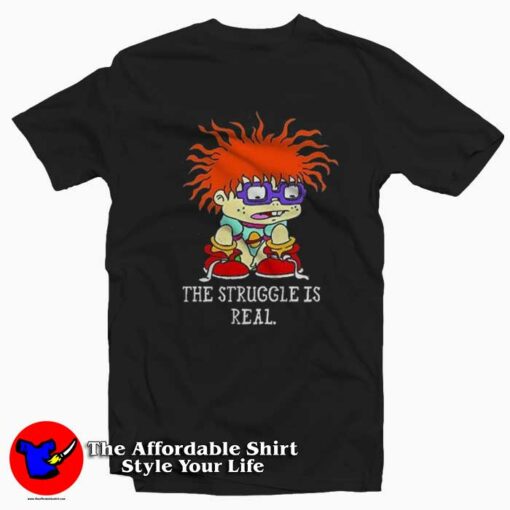 Rugrats The Struggle Is Real Vintage Cartoon T-Shirt On Sale