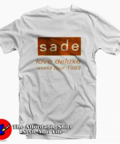 Sade Love Deluxe World Tour Rock Vintage Band T-shirt On Sale Sade Love Deluxe World Tour Rock Vintage Band T-shirt On Sale