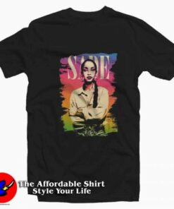 Sade Singer Songwriter Album Vintage T-shirt On Sale