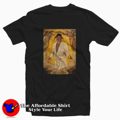 Saint Cousin Eddie Christmas Vacation Fan Art T-shirt On Sale