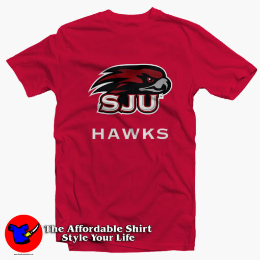 Saint Joseph’s Hawks Basketball Logo Unisex T-Shirt On Sale