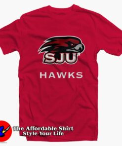 Saint Josephs Hawks Basketball Logo Unisex T Shirt On Sale 2