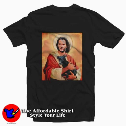 Saint Keanu Reeves The Savior Christ God T-Shirt On Sale