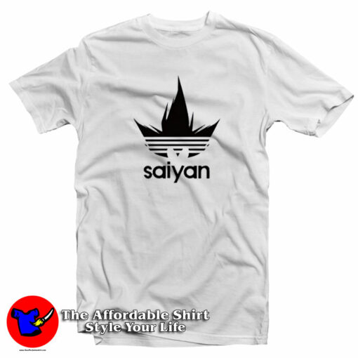 Saiyan Adidas Dragon Ball Z Parody T-Shirt