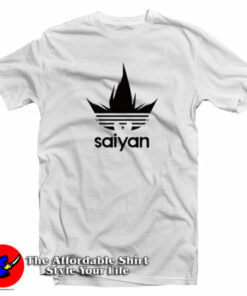 Saiyan Adidas Dragon Ball Z Parody T Shirt 2