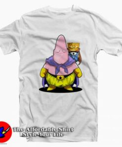 Saiyan SpongeBob Majin Buu Funny T-shirt On Sale Saiyan SpongeBob Majin Buu Funny T-shirt On Sale