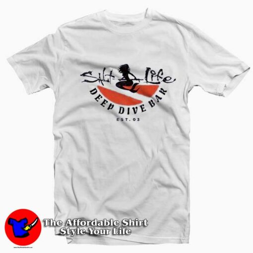 Salt Life Deep Dive Bar Graphic T-Shirt On Sale