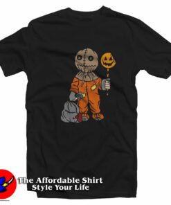Sam Trick R Treat Halloween Graphic Unisex T-Shirt On Sale Sam Trick R Treat Halloween Graphic Unisex T-Shirt On Sale