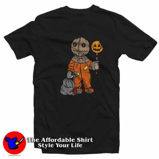 Sam Trick R Treat Halloween Graphic Unisex T-Shirt On Sale