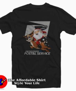 Santa Claus riding Reindeer Christmas Unisex T-shirt On Sale Santa Claus riding Reindeer Christmas Unisex T-shirt On Sale