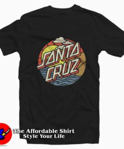 Santa Cruz Cliff View Dot Graphic Unisex T-Shirt On Sale Santa Cruz Cliff View Dot Graphic Unisex T-Shirt On Sale