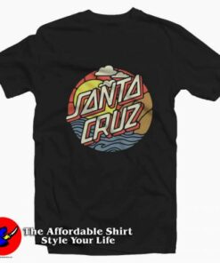 Santa Cruz Cliff View Dot Graphic Unisex T-Shirt On Sale Santa Cruz Cliff View Dot Graphic Unisex T-Shirt On Sale