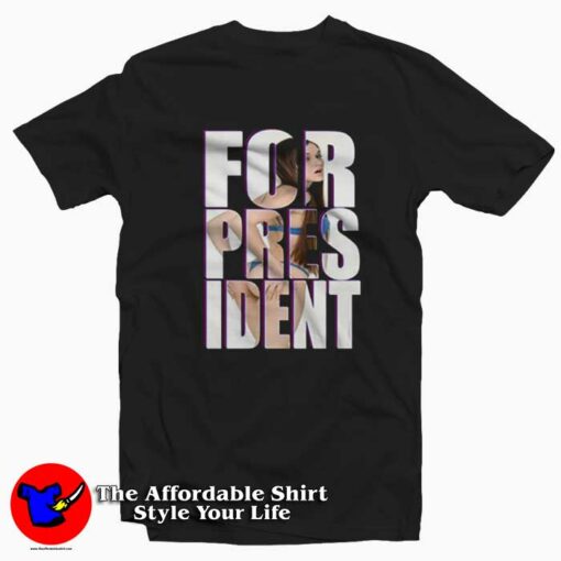 Sasha Grey Porn Star FOR President Movie T-shirt On Sale