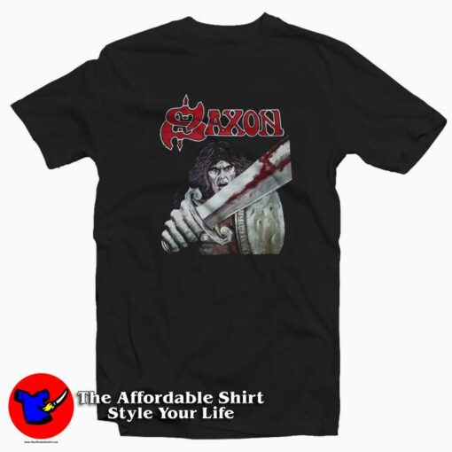 Saxon First Album 79 Vintage Unisex T-shirt On Sale