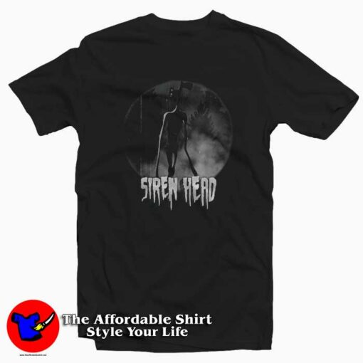 Scary Siren Head Vintage Meme Character T-shirt On Sale