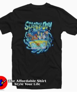 Scooby Doo Mystery Machine Portal Group Shot T-shirt On Sale Scooby Doo Mystery Machine Portal Group Shot T-shirt On Sale