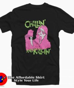 Scream Ghost Face Chillin And Killin Unisex T-Shirt On Sale