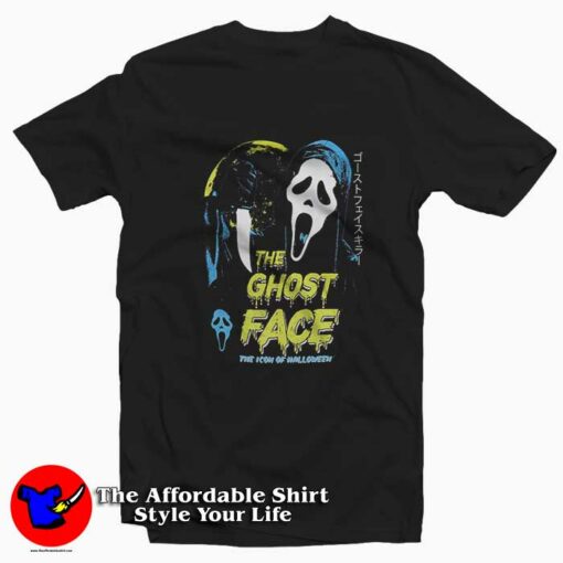 Scream Ghost Face Icon Of Halloween Unisex T-shirt On Sale