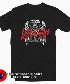 Seahawks Parody Vintage Slayer Graphic T-Shirt On Sale Seahawks Parody Vintage Slayer Graphic T-Shirt On Sale