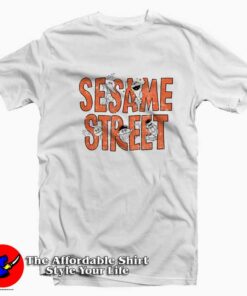Sesame Street Characters In Letters Unisex T-shirt On Sale Sesame Street Characters In Letters Unisex T-shirt On Sale