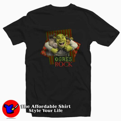 Shrek The Third Ogres Rock Best Friends T-shirt On Sale