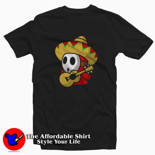 Shy Guy Sombrero Funny Mario Odyssey Unisex T-shirt On Sale