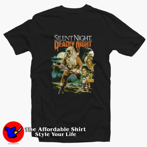 Silent Night A Great Christmas Deadly Graphic T-Shirt On Sale