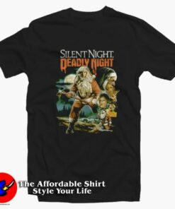 Silent Night A Great Christmas Deadly Graphic T-Shirt On Sale Silent Night A Great Christmas Deadly Graphic T-Shirt On Sale