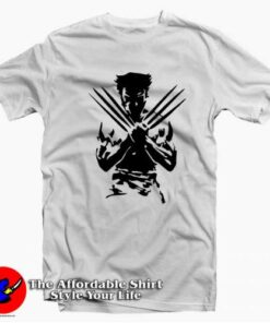 Silhouette Logan Wolverine Xmen Marvel T-shirt On Sale Silhouette Logan Wolverine Xmen Marvel T-shirt On Sale