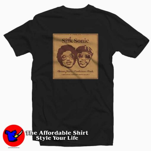 Silk Sonic Bruno Mars and Anderson Paak T-shirt On Sale