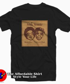 Silk Sonic Bruno Mars and Anderson Paak Unisex T-shirt On Sale Silk Sonic Bruno Mars and Anderson Paak Unisex T-shirt On Sale