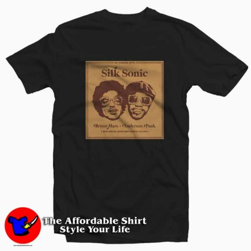 Silk Sonic Bruno Mars and Anderson Paak Unisex T-shirt On Sale