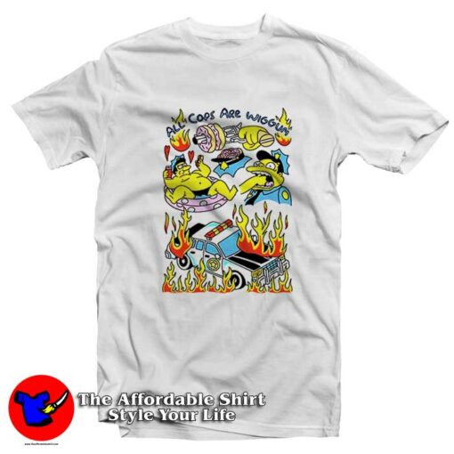 Simpsons Police ACAW All Cops Are Wiggum T-Shirt On Sale