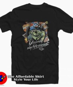 Skull Driving My Life Away Movie Unisex T-shirt On Sale Skull Driving My Life Away Movie Unisex T-shirt On Sale
