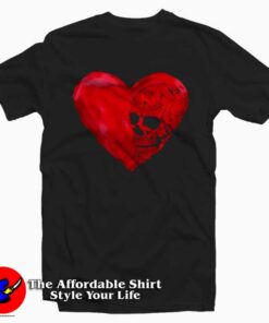 Skull Heart Watercolor T-Shirt Gifts Valentine Day Skull Heart Watercolor T-Shirt Gifts Valentine Day