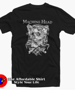 Skull Logo Machine Head Vintage Unisex T-shirt On Sale Skull Logo Machine Head Vintage Unisex T-shirt On Sale