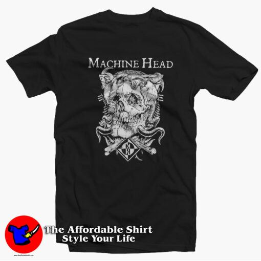 Skull Logo Machine Head Vintage Unisex T-shirt On Sale