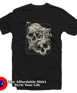 Skull Morel Mushrooms Mycologist Goth T-Shirt On Sale Skull Morel Mushrooms Mycologist Goth T-Shirt On Sale
