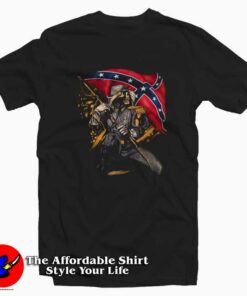 Skull Redneck Confederate Battle Flag T-Shirt On Sale Skull Redneck Confederate Battle Flag T-Shirt On Sale
